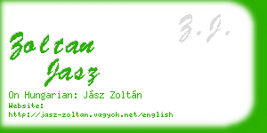 zoltan jasz business card